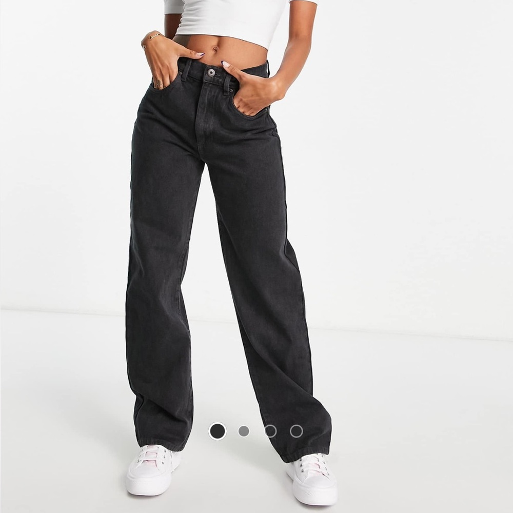 Cotton On Straight Leg Black Jeans